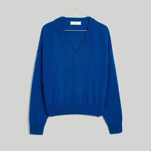 Madewell (Re)sponsible V-Neck Sweater in Noble Blue